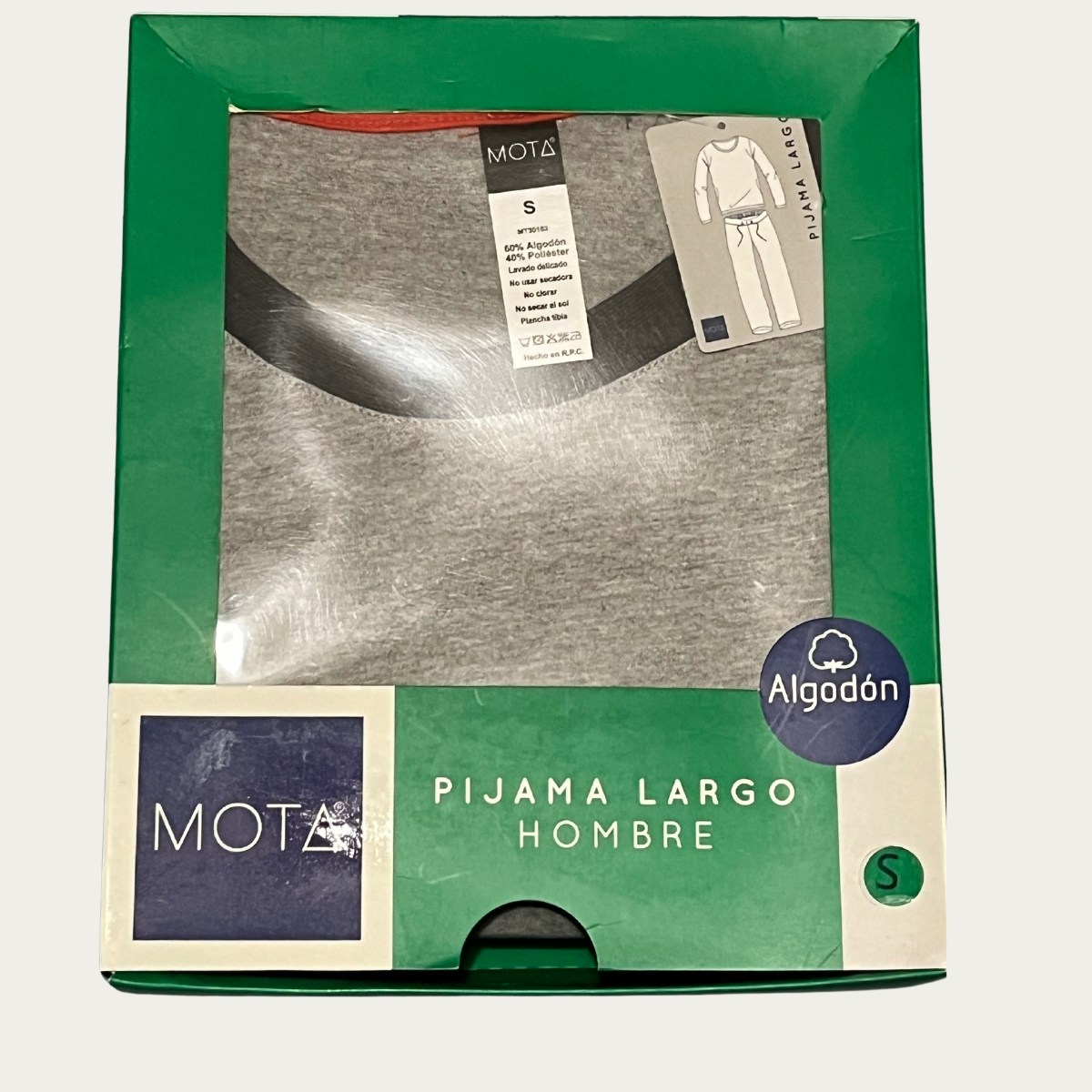 PIJAMA HOMBRE ALGODON MOTA